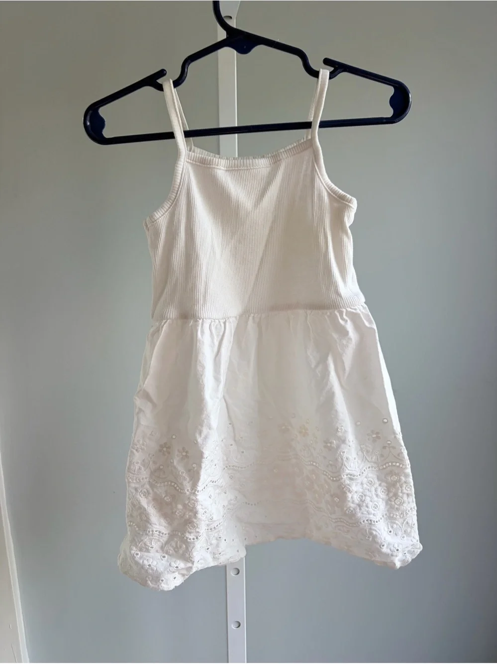 Hanna Andersson White Eyelet Summer Dress 12-18m